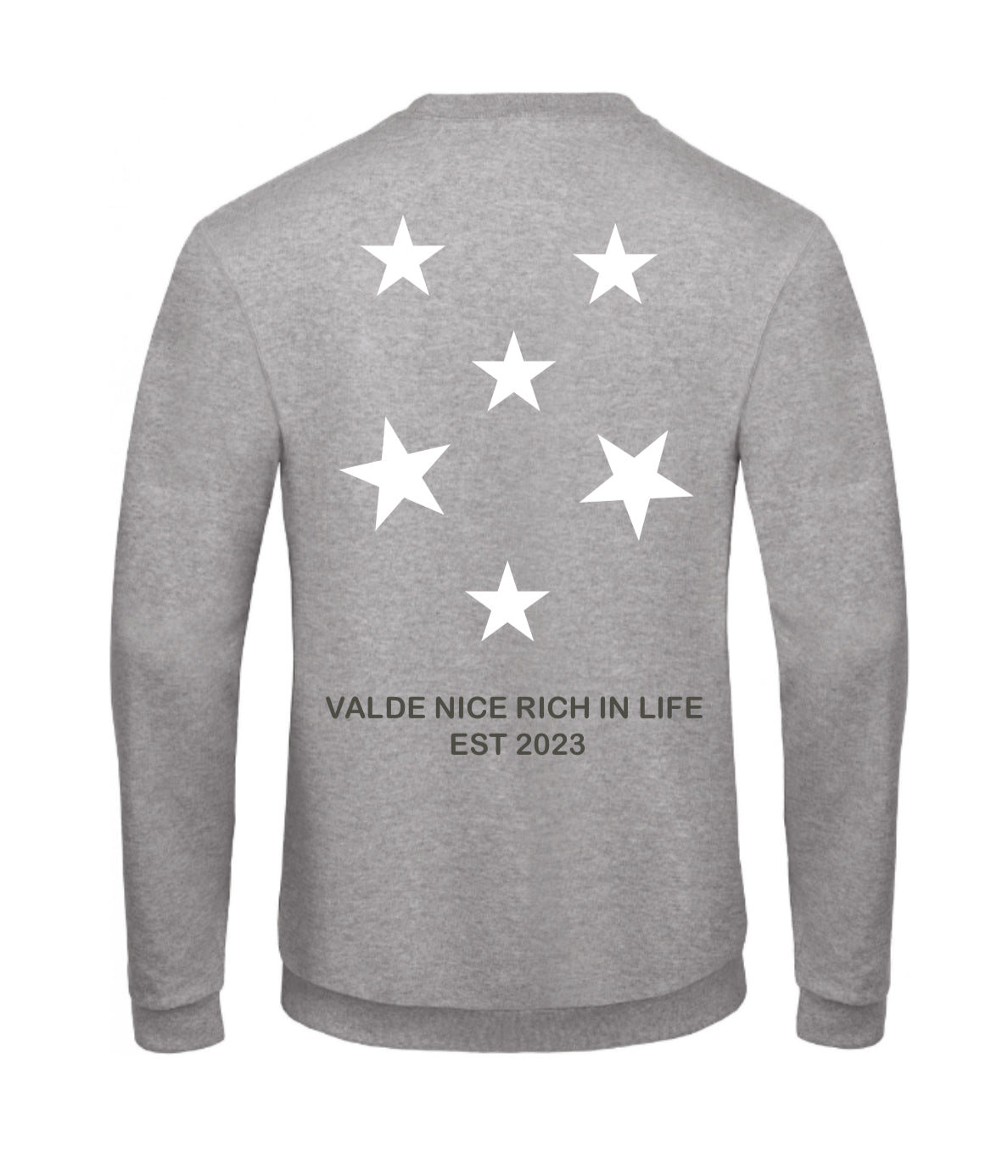 De sterren sweater grijs