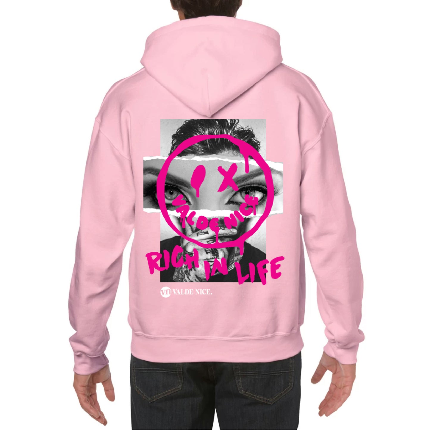 Pink Rich In Life Hoodie