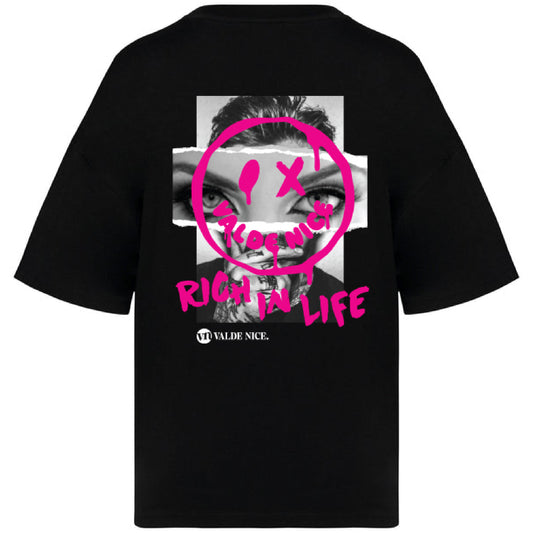 Black Rich In Life Oversized shirt