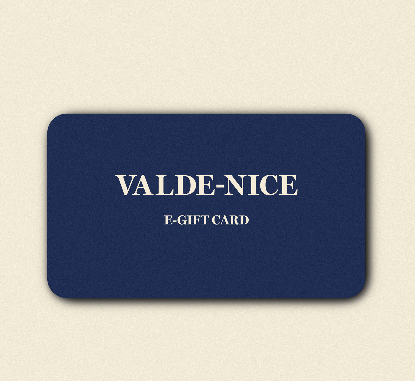 Valde-Nice e-Giftcard